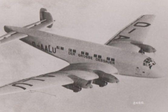 Junkers JU90 Plane Rare Plain Back Postcard Old Real Photo