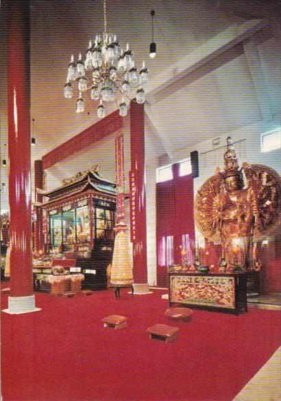 Canada Interior Of Main Gracious Hall International Buddhist Society Ruchmond...