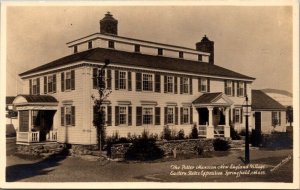 Vintage Springfield, Massachusetts Ma Postcard - RPPC - Potter Mansion - Big E