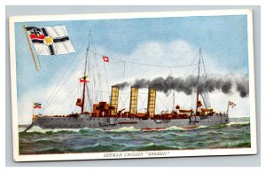 Vintage 1920's Advertising Postcard Prudential Insurance The Bremen German Navy