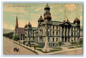 c1910 City Hall Wheeling West Virginia WV Antique Posted Postcard