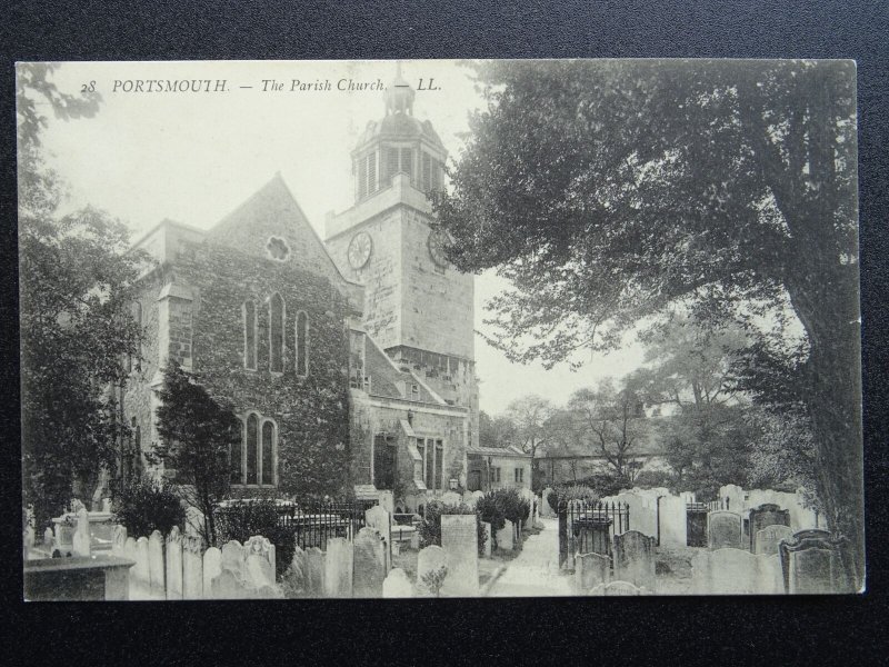 PORTSMOUTH Cathedral Church of St Thomas of Canterbury Old Postcard by Levy LL28