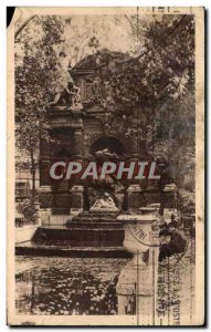 Old Postcard Paris Fountain Medicis Jardin du Luxembourg