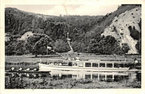 Lot168 real photo ship m s freiherr  v munchhausen bodenwerder weser germany