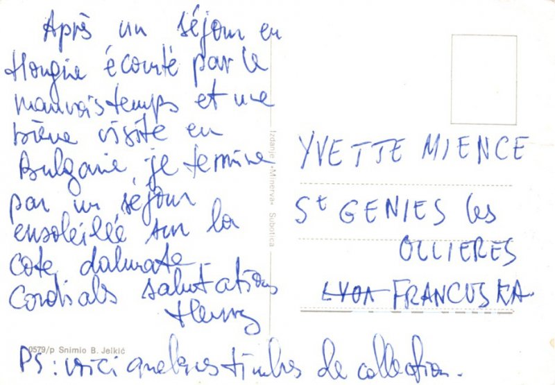 Postcard Modern B Snimio Jelkic Crnogorsko Primorje