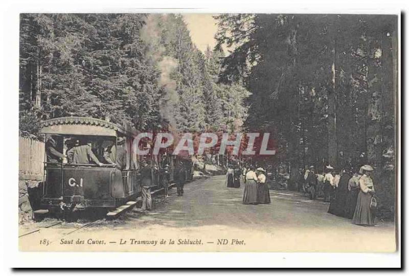  Vintage Postcard Jump of the Tanks the tram of Schlucht TOP