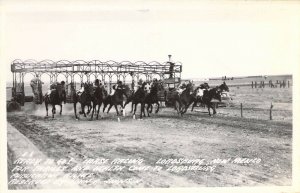 RPPC Real Photo, Horse Races, Lordsburg, NM, New Mexico, Old Postcard