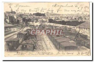 Angouleme Old Postcard View from the bridge Chaignaud