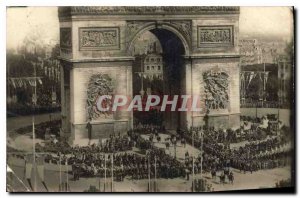 PHOTO CARD Paris July 14, 1919 Festivals of July 14, 1919