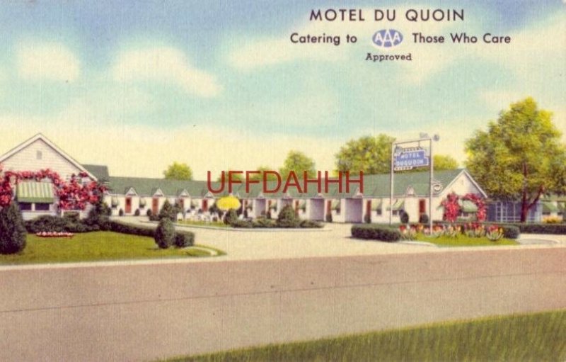 MOTEL DU QUOIN US Highway 51 south of DU QUOIN, IL Mr & Mrs L E Henley, Owners