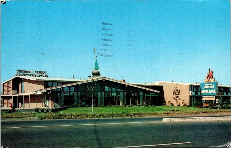 Howard Johnsons Motor Lodge Restaurant Motel Us 46 Ridgefield Park Nj Postcard 