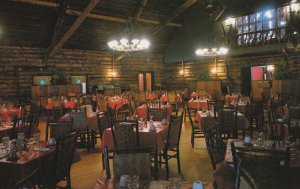 America Postcard - Dining Room Old Faithful Inn - Yellowstone National Park 9740