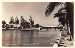 Canal Scene real photo - Fort Lauderdale, Florida FL  
