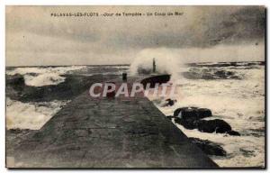 Palavas Old Postcard storm Day A heavy sea