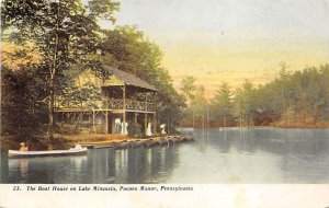 Boat House on Lake Minausin Pocono Manor, Pennsylvania PA  