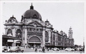 Australia Melbourne Flinders Street Railway Station Real Photo