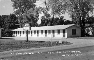 Ace Motel Central City Nebraska 1950s Easton Highway RPPC Photo Postcard 5484