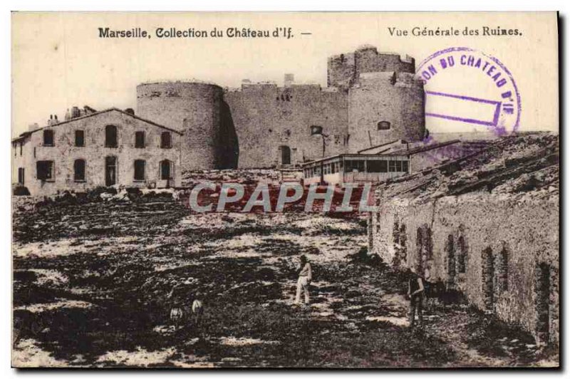 Old Postcard Collection Marseille Du Chateau d & # 39If