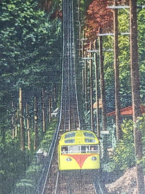 Vintage Postcard Cable Car Train Lookout Mountain Chattanooga Tennessee   900