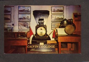 MA Edaville Railroad Train Carver Massachusetts Museum Calvin Coolidge Postcard