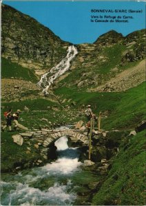 CPM BONNEVAL-sur-ARC Vers le Refuge du Carro - La Cascade du Montet (1194105)