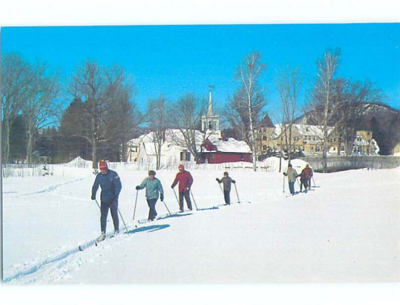 Chrome SKIING SCENE Jackson In White Moutains - Near Conway & Berlin NH AG5196@