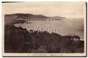 Old Postcard Sainte Maxime Panorama