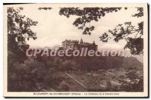 Postcard Old St Laurent De Chamousset The Castle