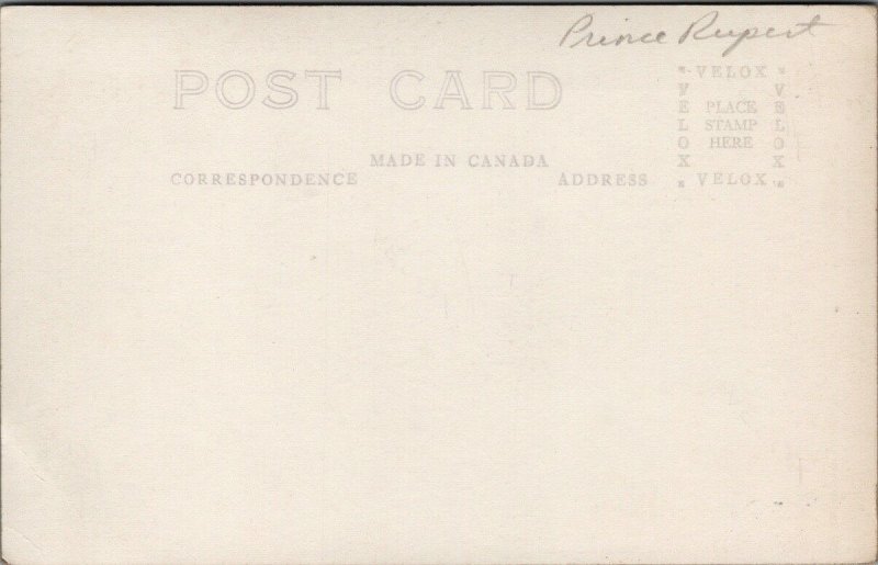 Prince Rupert BC Canadian Fish & Cold Storage Co Unused Real Photo Postcard E97