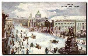 Postcard Unter Den Linden Old Berlin