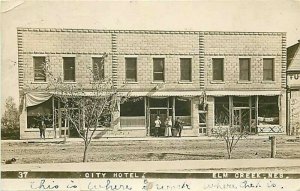 NE, Elm Creek, Nebraska, City Hotel, Postmark 1909, RPPC