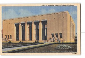 Jackson Mississippi MS Postcard 1930-1950 The War Memorial Building