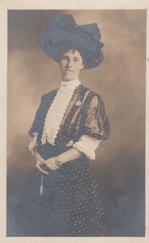 Cross Dresser Transvestite Portrait Antique LGBT Postcard