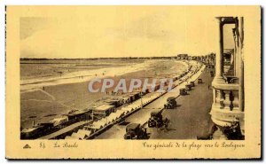 Old Postcard La Baule General of the worm beach View Pouliguen Cars