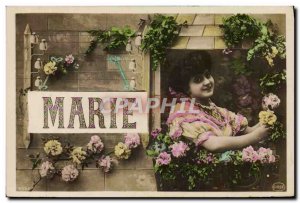 Old Postcard Marie Surname