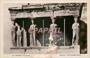 Old Postcard The Athens Caryatids
