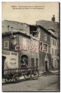 Nancy - Shelling 9 September 10, 1914 - Rue Ste Anne House of Worship Evangel...