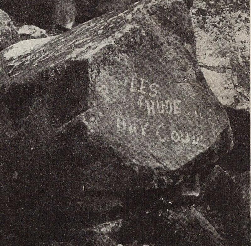 1907-15 New Castle PA On The Slippery Rock Graffiti Carvings Antique DB Postcard