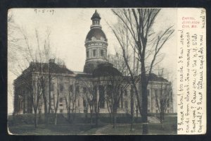 JEFFERSON CITY MISSOURI STATE CAPITOL BUILDING 1907 MO. VINTAGE POSTCARD