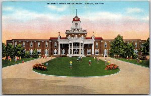 Macon Georgia, Masonic Home Entrance, Shirley Hills, Orphaned Children, Postcard