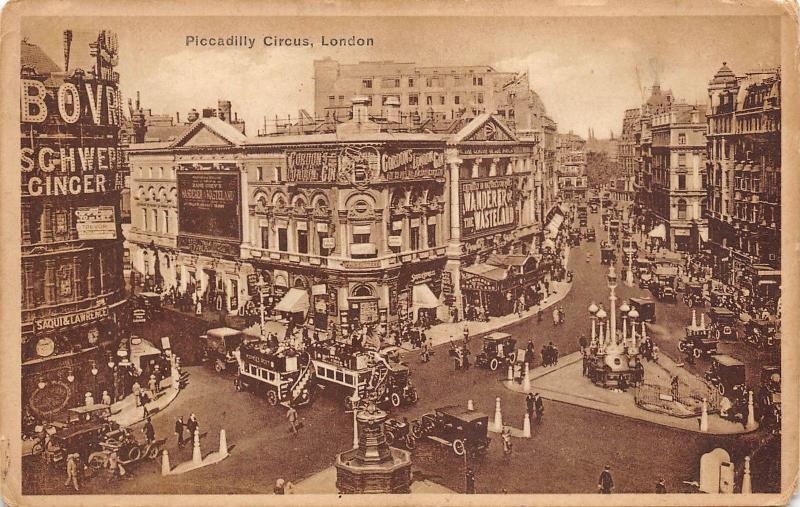 BR65751 piccadilly circus london double decker bus car voiture  schweppes  uk