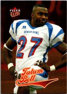 2004 Fleer Football Card Tatum Bell Denver Broncos sk9399