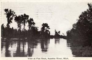 MI - View at Flat Rock, Ausable River