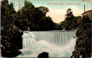 Canada Quebec Sherbrooke Magog River The Falls 1911