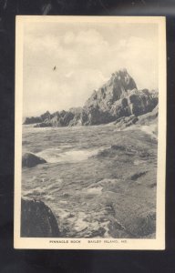 BAILEY ISLAND MAINE PINNACLE ROCK FORMATION VINTAGE POSTCARD