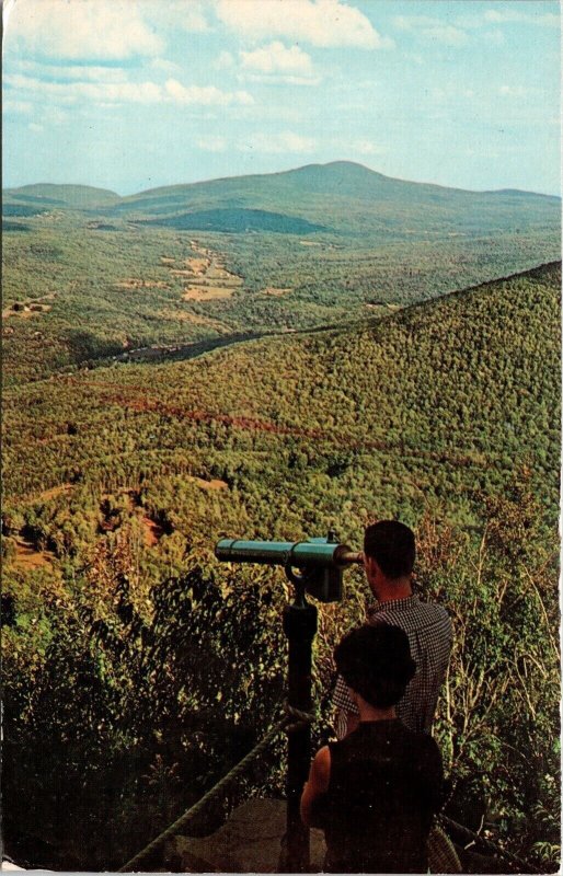 Hunter Mountain New York Scenic Mountain Landscape Chrome WOB Postcard 