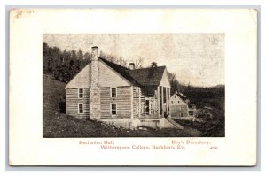 Recitation Hall Boys Dormitory Witherspoon College Buckhorn KY DB Postcard Y1