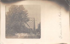 Republic Kansas City Bridge Real Photo Vintage Postcard AA91565