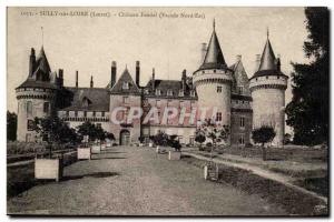 Sully sur Loire Chateau feudal Old Postcard