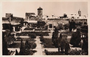 Morocco Rabat Le Jardin des Oudaïas Vintage RPPC C245